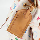 LOUIS VUITTON Monogram Multicolor Petit Noe Bag White M42229 LV Auth 121428AM-23