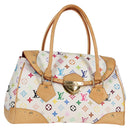 LOUIS VUITTON Monogram Multicolor Beverly GM Hand Bag White M40201 Auth 121429AM-1