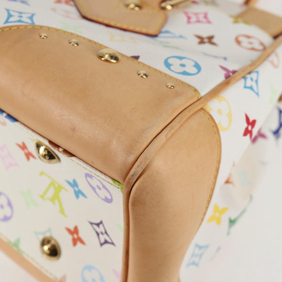 LOUIS VUITTON Monogram Multicolor Beverly GM Hand Bag White M40201 Auth 121429AM