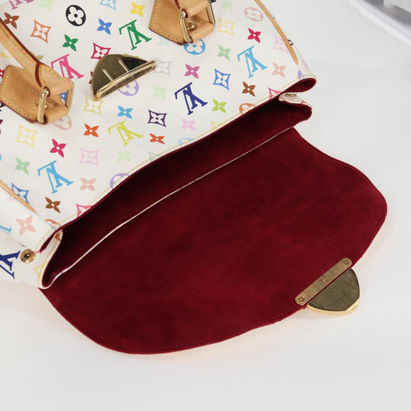 LOUIS VUITTON Monogram Multicolor Beverly GM Hand Bag White M40201 Auth 121429AM