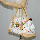 LOUIS VUITTON Monogram Multicolor Beverly GM Hand Bag White M40201 Auth 121429M-27