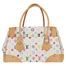 LOUIS VUITTON Monogram Multicolor Beverly GM Hand Bag White M40201 Auth 121429AM-2