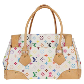 LOUIS VUITTON Monogram Multicolor Beverly GM Hand Bag White M40201 Auth 121429M - 0