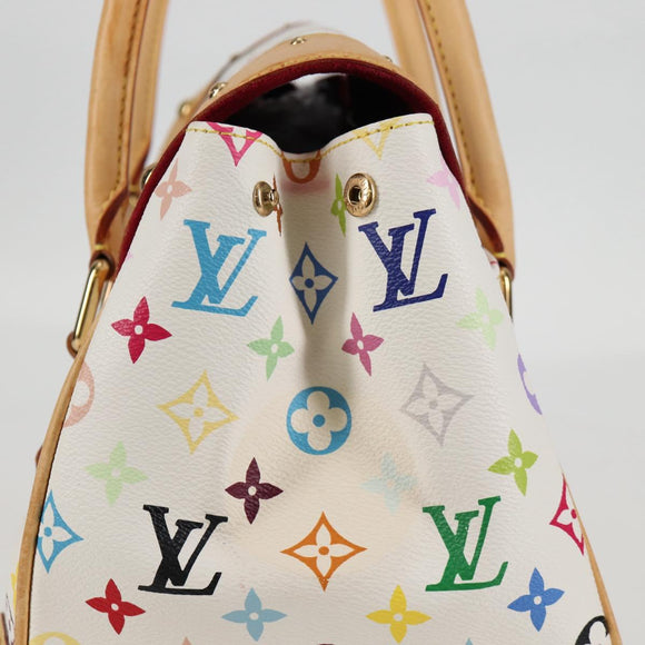 LOUIS VUITTON Monogram Multicolor Beverly GM Hand Bag White M40201 Auth 121429AM