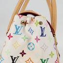 LOUIS VUITTON Monogram Multicolor Beverly GM Hand Bag White M40201 Auth 121429AM-6