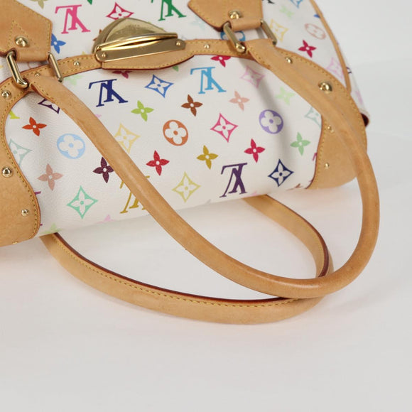LOUIS VUITTON Monogram Multicolor Beverly GM Hand Bag White M40201 Auth 121429AM