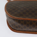 CELINE Macadam Canvas Shoulder Bag PVC Leather Brown Gold Auth 121435-15