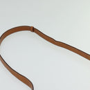 CELINE Macadam Canvas Shoulder Bag PVC Leather Brown Gold Auth 121435-8