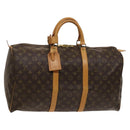 LOUIS VUITTON Monogram Keepall 50 Boston Bag M41426 LV Auth 121436-1