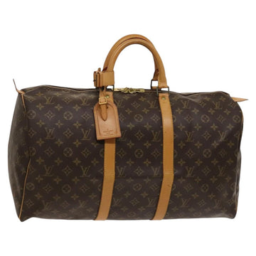 LOUIS VUITTON Monogram Keepall 50 Boston Bag M41426 LV Auth 121436