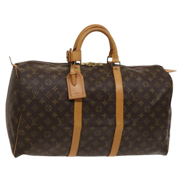 LOUIS VUITTON Monogram Keepall 50 Boston Bag M41426 LV Auth 121436