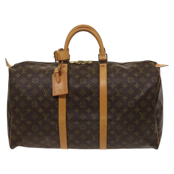 LOUIS VUITTON Monogram Keepall 50 Boston Bag M41426 LV Auth 121436