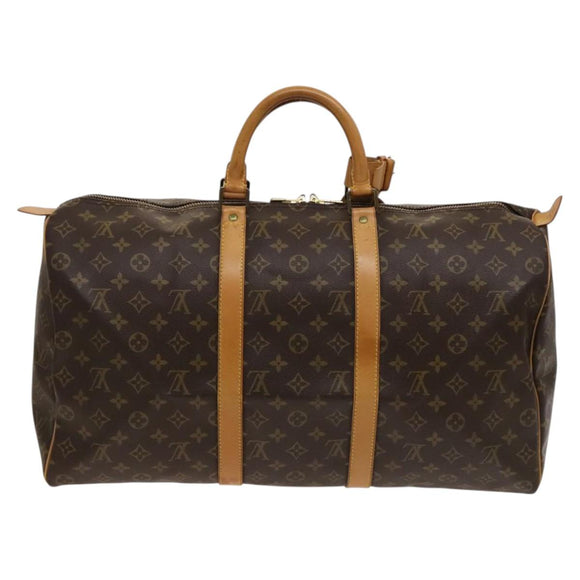 LOUIS VUITTON Monogram Keepall 50 Boston Bag M41426 LV Auth 121436