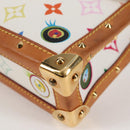 LOUIS VUITTON Monogram Pochette Eye Miss You Hand Bag White M92055 Auth 121439M-16