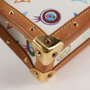 LOUIS VUITTON Monogram Pochette Eye Miss You Hand Bag White M92055 Auth 121439M-17