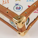 LOUIS VUITTON Monogram Pochette Eye Miss You Hand Bag White M92055 Auth 121439M-18