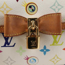 LOUIS VUITTON Monogram Pochette Eye Miss You Hand Bag White M92055 Auth 121439M-19