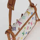 LOUIS VUITTON Monogram Pochette Eye Miss You Hand Bag White M92055 Auth 121439M-6