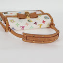 LOUIS VUITTON Monogram Pochette Eye Miss You Hand Bag White M92055 Auth 121439M-7