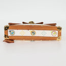 LOUIS VUITTON Monogram Pochette Eye Miss You Hand Bag White M92055 Auth 121439M-5