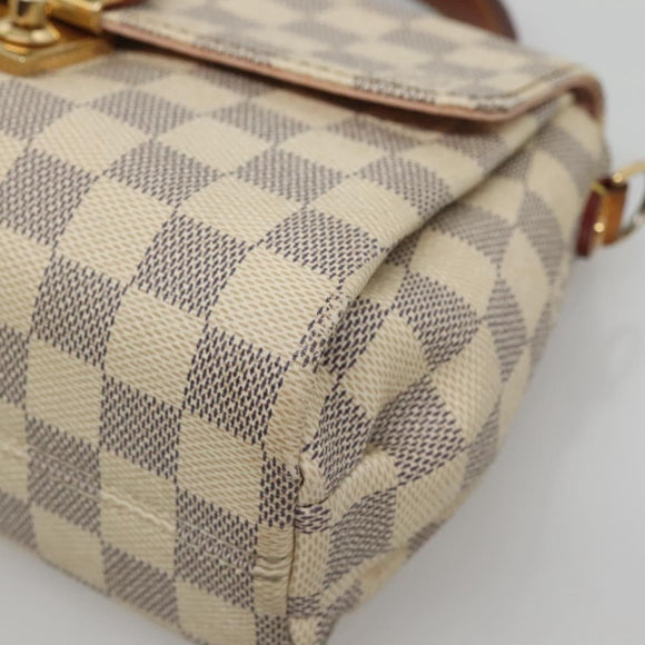 LOUIS VUITTON Damier Azur Croisette Hand Bag 2way N41581 LV Auth 121440