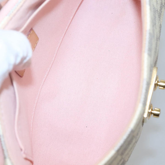 LOUIS VUITTON Damier Azur Croisette Hand Bag 2way N41581 LV Auth 121440