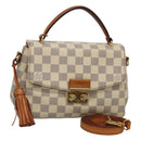 LOUIS VUITTON Damier Azur Croisette Hand Bag 2way N41581 LV Auth 121440-1