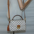 LOUIS VUITTON Damier Azur Croisette Hand Bag 2way N41581 LV Auth 121440-22