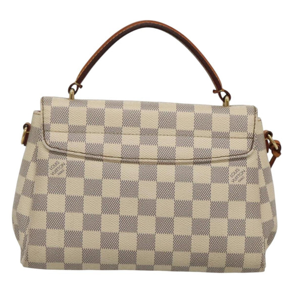 LOUIS VUITTON Damier Azur Croisette Hand Bag 2way N41581 LV Auth 121440