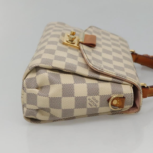 LOUIS VUITTON Damier Azur Croisette Hand Bag 2way N41581 LV Auth 121440