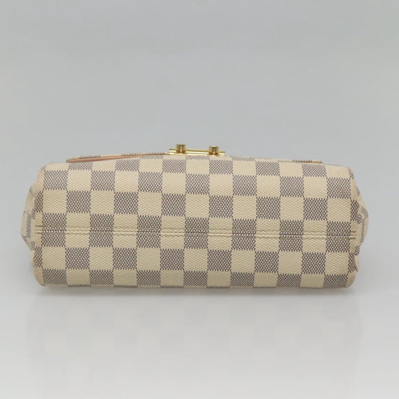 LOUIS VUITTON Damier Azur Croisette Hand Bag 2way N41581 LV Auth 121440