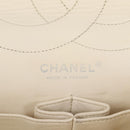 CHANEL Matelasse 2.25 Chain Shoulder Bag Caviar Skin White CC Auth 121441-25