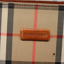 BURBERRY Nova Check Shoulder Bag Canvas Beige Gold Auth 121443-17