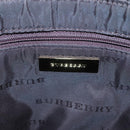 BURBERRY Nova Check Shoulder Bag Canvas Beige Gold Auth 121443-11