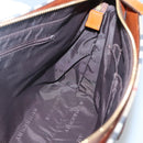 BURBERRY Nova Check Shoulder Bag Canvas Beige Gold Auth 121443-18