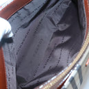 BURBERRY Nova Check Shoulder Bag Canvas Beige Gold Auth 121443-23