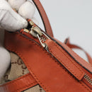 GUCCI GG Canvas Shoulder Bag Beige Gold 203257 Auth 121446-10