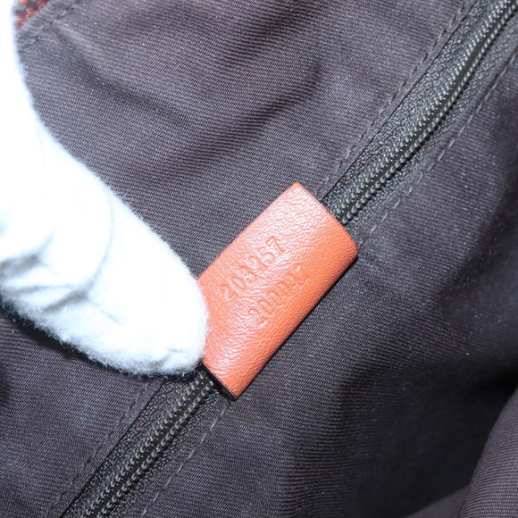 GUCCI GG Canvas Shoulder Bag Beige Gold 203257 Auth 121446