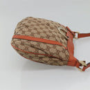 GUCCI GG Canvas Shoulder Bag Beige Gold 203257 Auth 121446-3