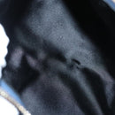 BVLGARI Hand Bag Canvas Navy Gold Auth 121454-11