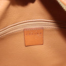 CELINE Macadam Canvas Hand Bag PVC Leather Brown Gold Auth 121455-18