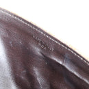 CELINE Macadam Canvas Shoulder Bag Beige Gold Auth 121456-12