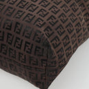 FENDI Zucchino Canvas Tote Bag Brown Auth 121457-10
