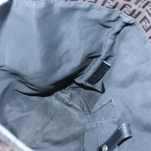 FENDI Zucchino Canvas Tote Bag Brown Auth 121457