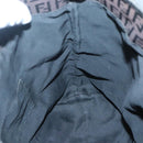 FENDI Zucchino Canvas Tote Bag Brown Auth 121457-17