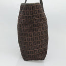 FENDI Zucchino Canvas Tote Bag Brown Auth 121457-5