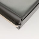 Salvatore Ferragamo Chain Shoulder Bag Patent leather Silver Auth 121470-16