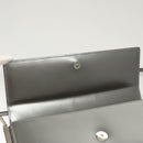 Salvatore Ferragamo Chain Shoulder Bag Patent leather Silver Auth 121470-10