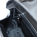 Salvatore Ferragamo Chain Shoulder Bag Patent leather Silver Auth 121470-21