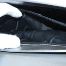 Salvatore Ferragamo Chain Shoulder Bag Patent leather Silver Auth 121470-22